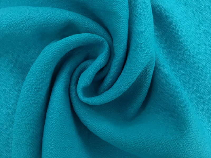 Rayon Nylon Blend Crepe in Turquoise 1