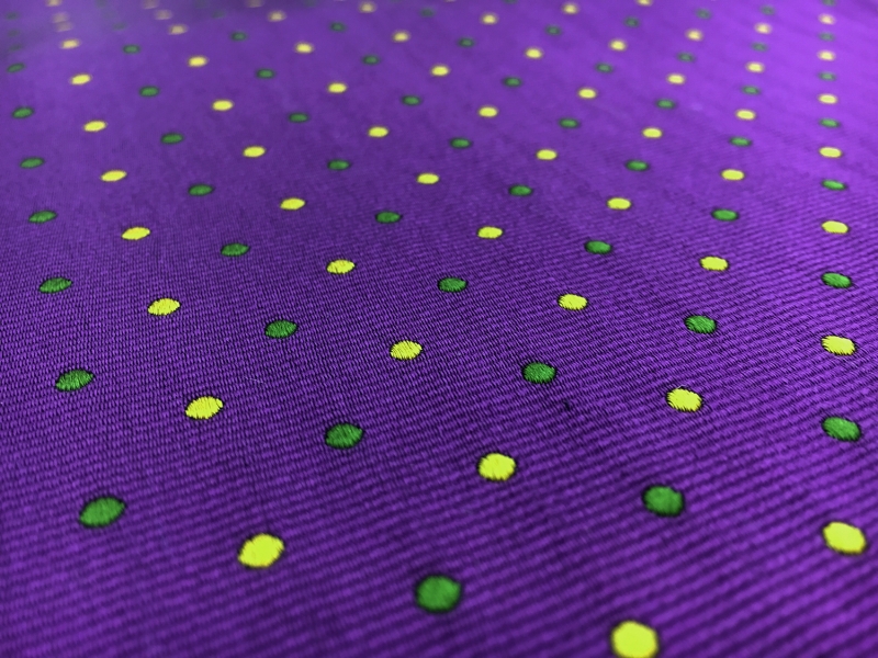 Silk Jacquard with Small Dots0