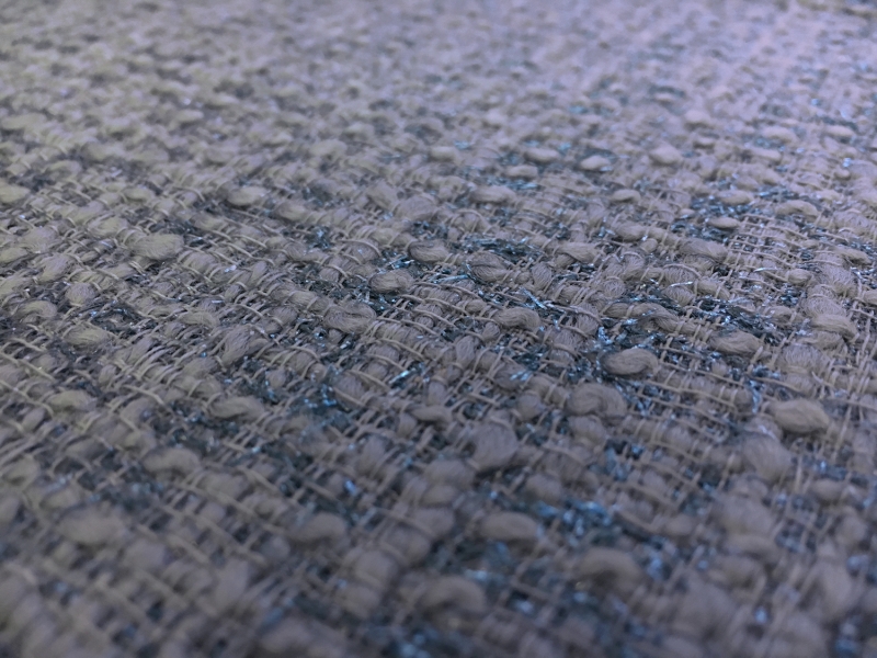 Wool and Nylon Lurex Tweed in Powder Blue2