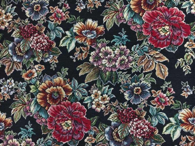 Cotton Blend Floral Tapestry Brocade