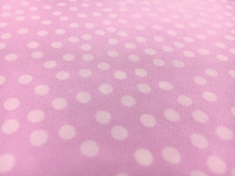 Printed Silk Crepe de Chine with Dots2