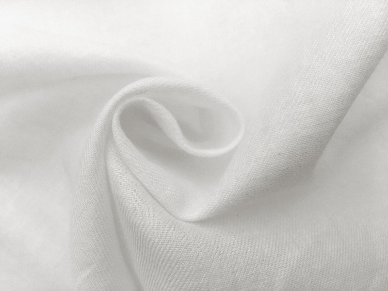 Japanese Cotton and Linen Twill Gauze in White1