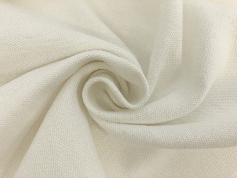 Linen and Cotton High Performance Upholstery in Oyster White1