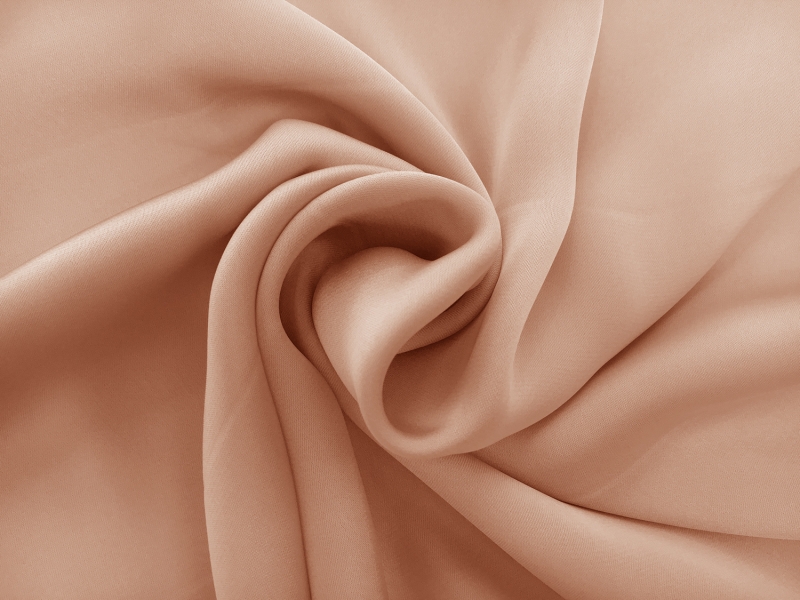 Japanese Polyester Charmeuse in Rosy Tan1