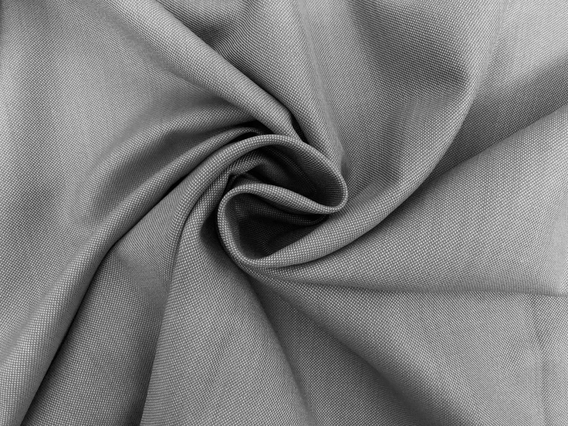 Wool Silk Blend Sharkskin Suiting in Pearl Grey1