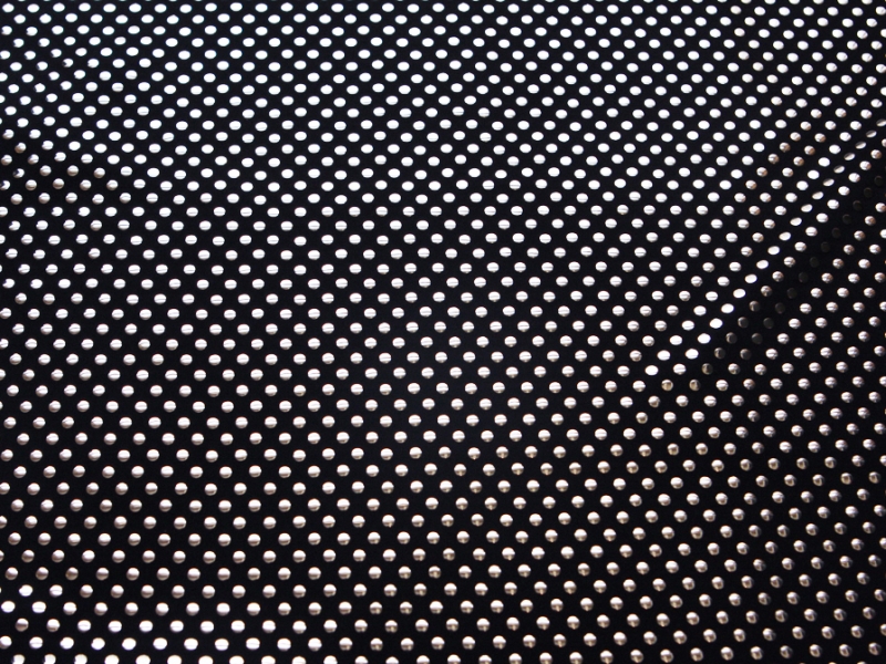 Poly Spandex with Metallic Dots0