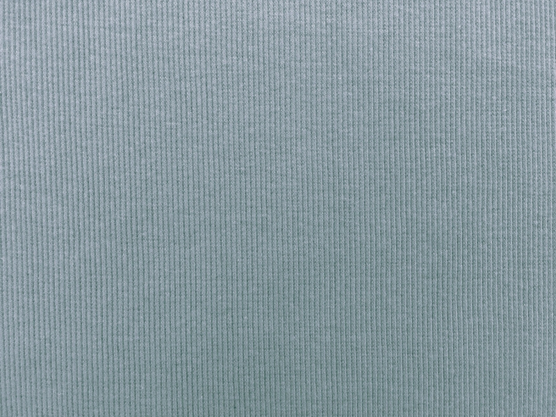 Japanese Cotton Rib Knit in Powder Blue0