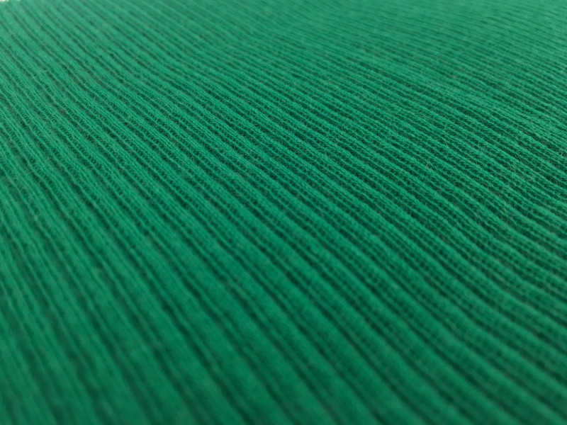 Virgin Wool Rib Knit in Emerald2