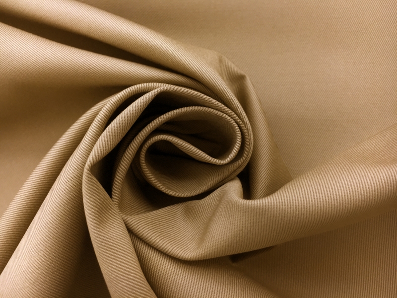 Japanese Cotton Stretch Twill in Brown Taupe1