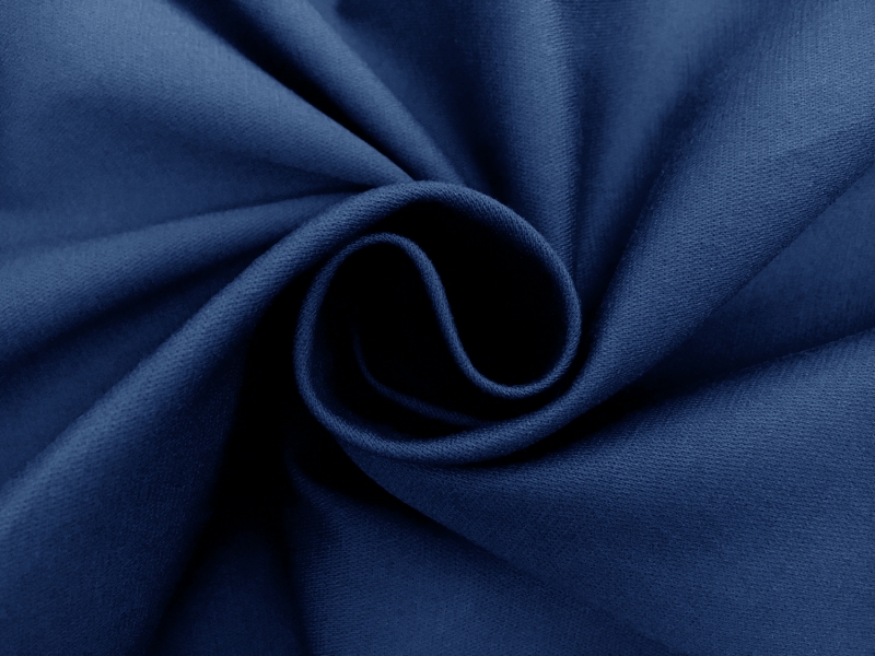 Cotton Blend Stretch Satin Barathea in Blue2