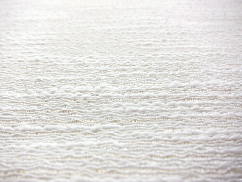 Cotton Blend Tweed in White2