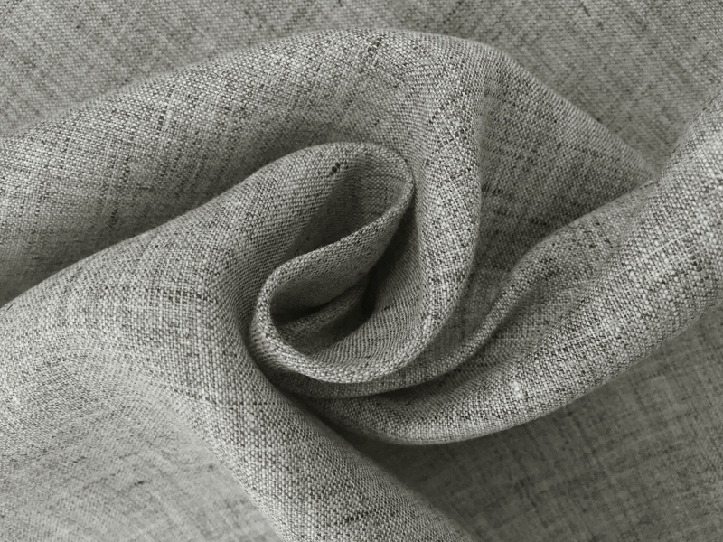 Italian Medium Weight Linen Two Tone in Grey1