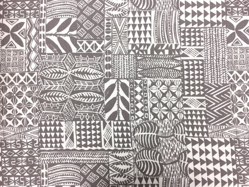 Upholstery Linen With Modern Tribal Pattern0