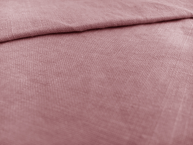Stone Washed Linen In Pink0