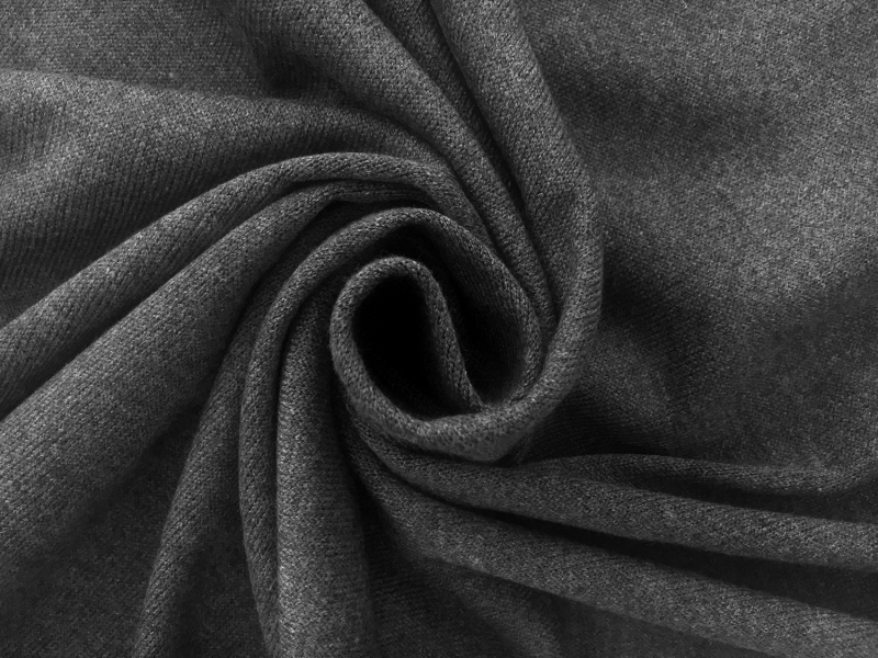 Poly Viscose Blend Knit in Dark Grey1