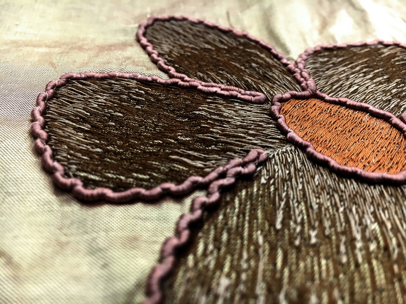 Embroidered Silk Shantung2