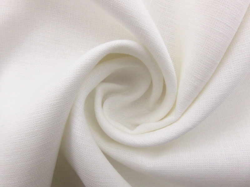 Midweight Linen in White | B&J Fabrics