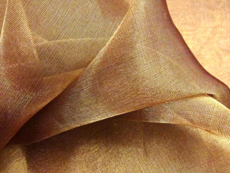 Metallic Silk Organza0