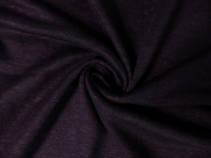 Linen Knit in PLUM | B&J Fabrics