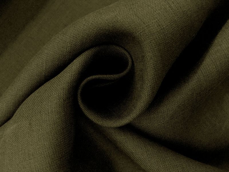 Italino Handkerchief Linen in Moss1