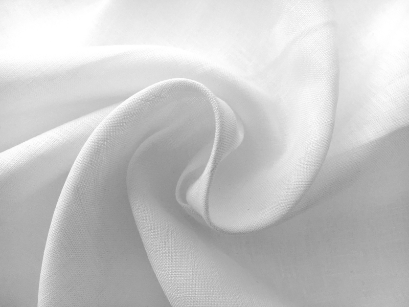 Extra Wide Light Weight Linen in White | B&J Fabrics