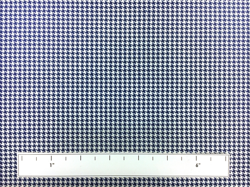 Italian Superfine Wool and Silk Houndstooth in Blue3