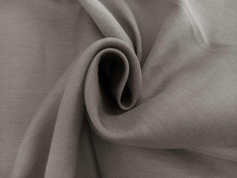 Silk and Cotton Voile in Grey1