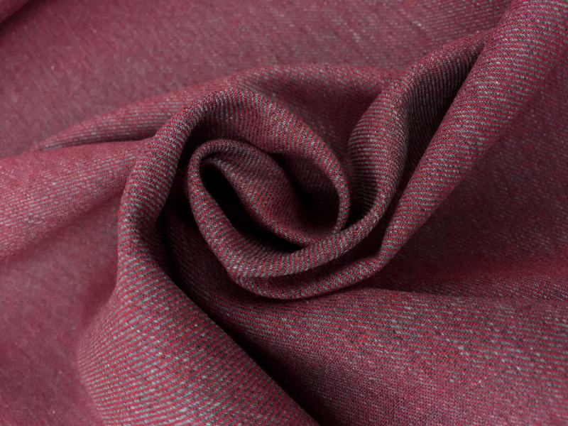 Cotton Flannel Twill in Wine Red1