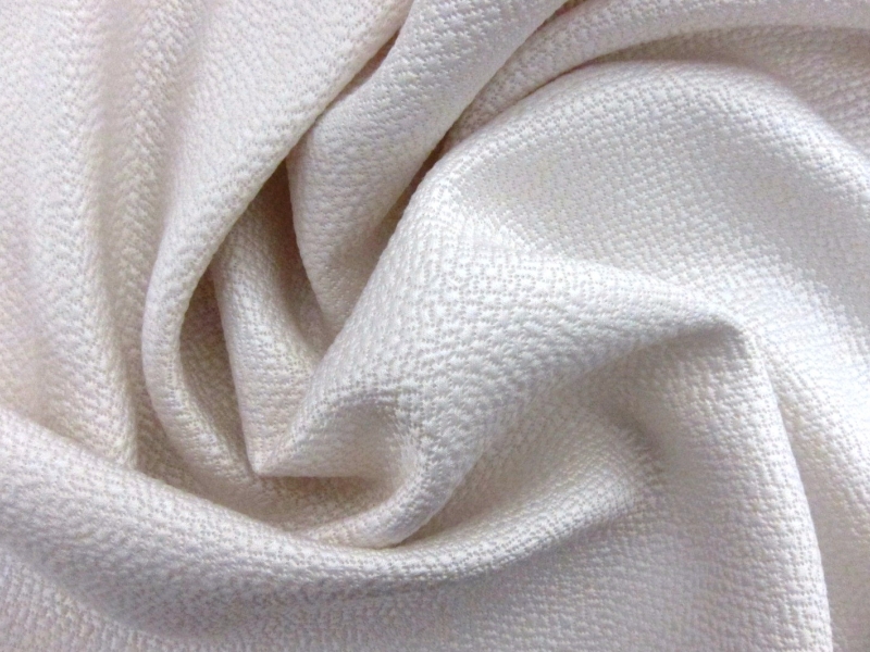Silk and Wool Hammered Satin in White2