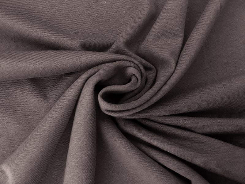 Japanese Lenzing Modal Jersey in Dark Taupe Grey1
