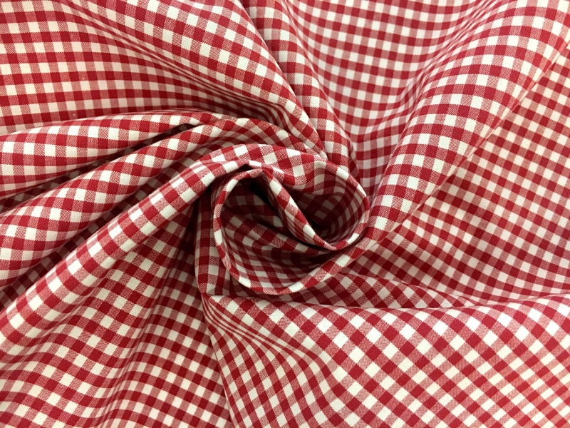 1/8" Cotton Gingham in Red1