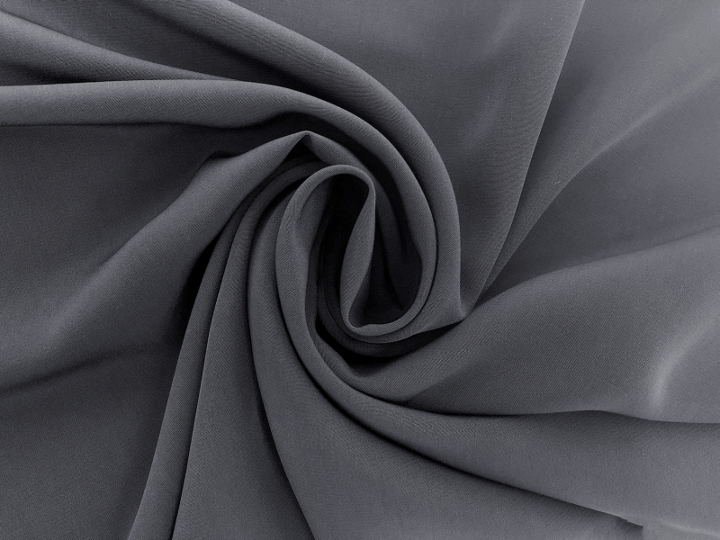 Polyester Powder Crepe De Chine in Grey1