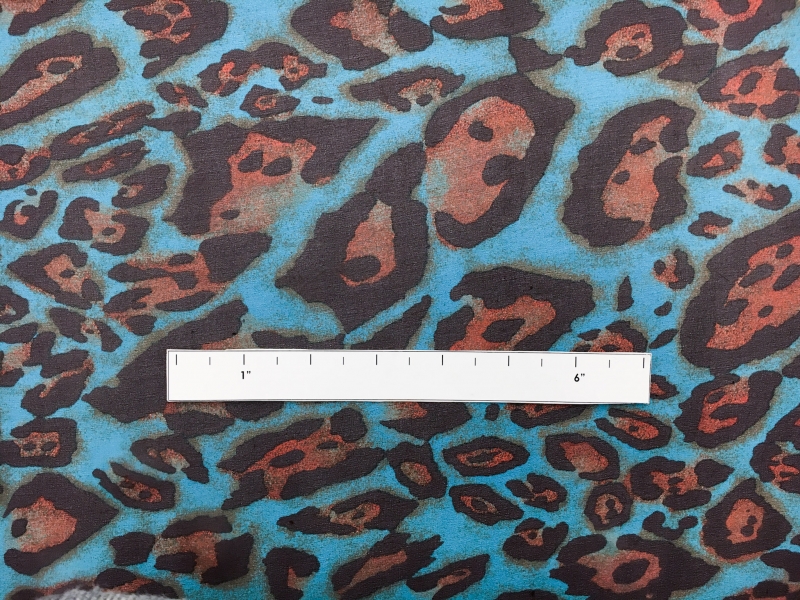 Silk Chiffon in Leopard Print1