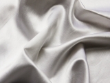 Silk and Cotton Sateen in White0