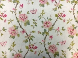 Poly Cotton Upholstery with Floral Embroidery0