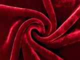 Silk and Rayon Velvet in Ruby0