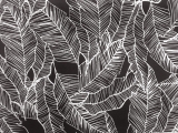 Charcoal Leaves Polyester Outdoor Print0