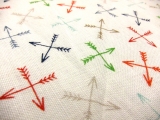 Colorful Cotton Broadcloth Print with Crosesd Arrows0