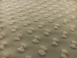 Silk and Cotton Swiss Dot Chiffon in Beige0