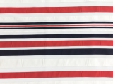 Viscose Blend Striped Organza0